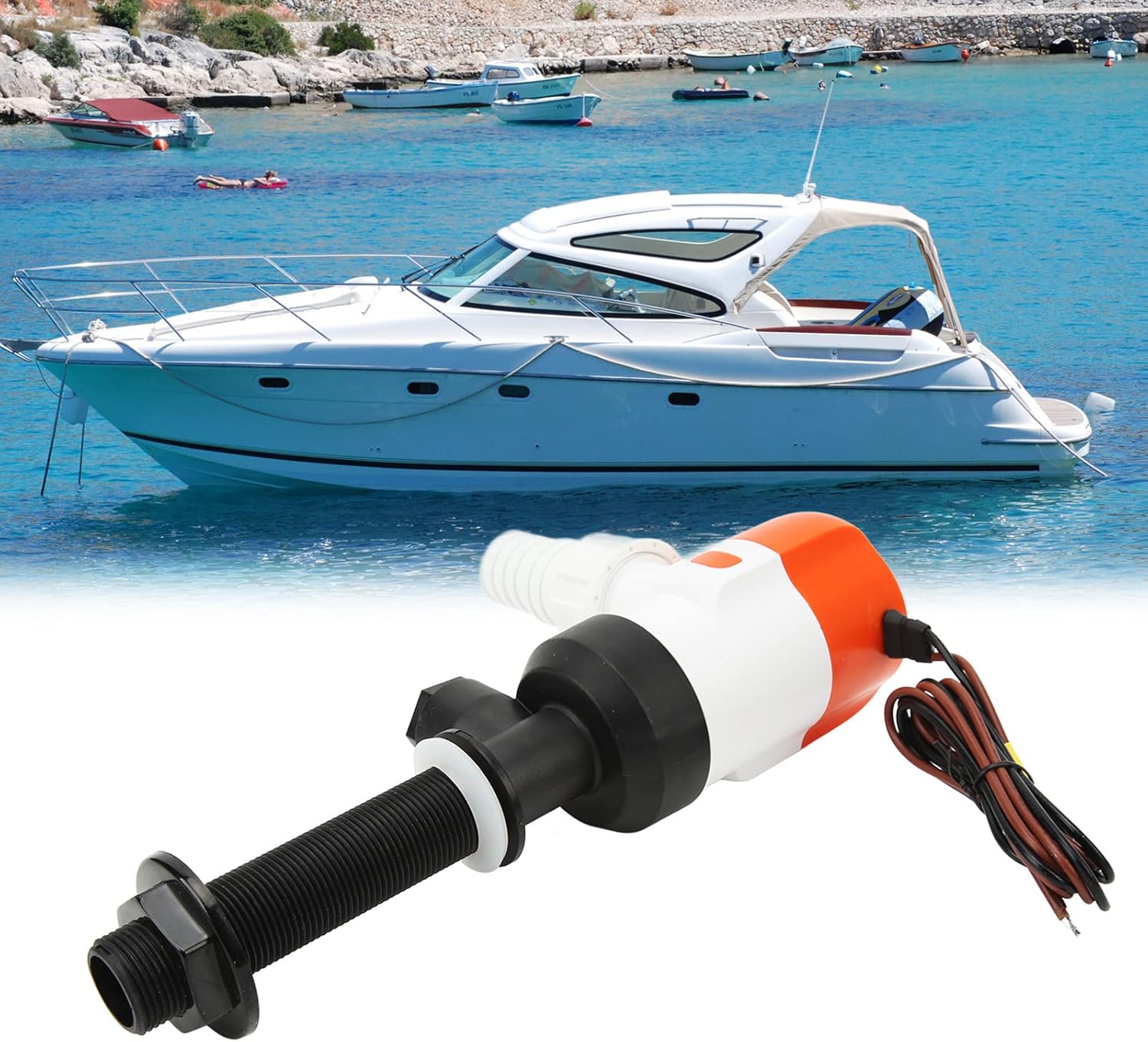 Pompa Aerazione Salva-pesce DC 12V 1100 GPH - immagine 5