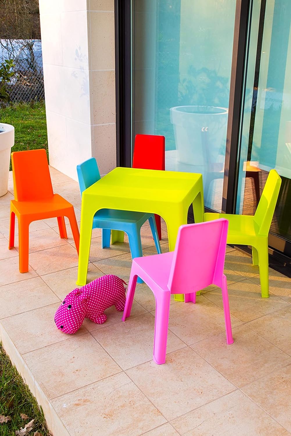 resol Cris Set per Bambini - 1 Tavolo e 4 Sedie, Multicolore - immagine 5