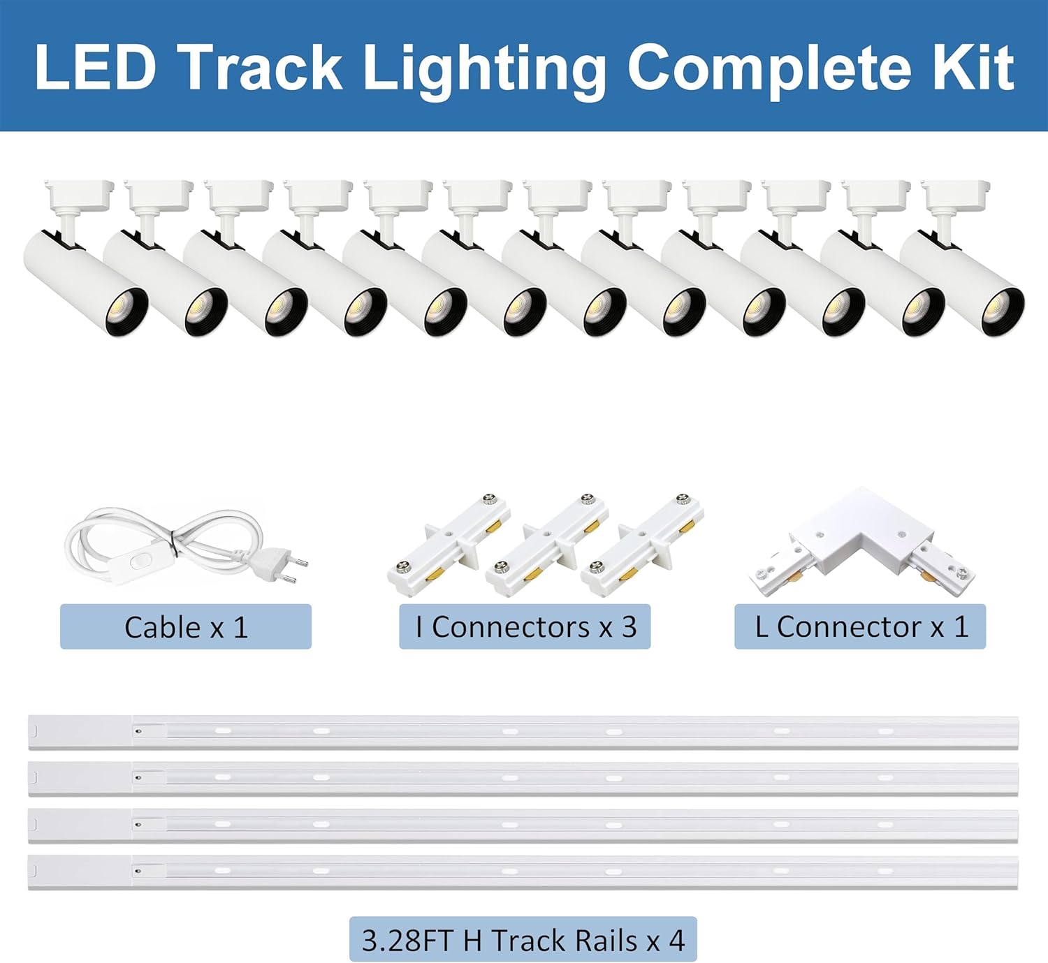 Kit Teste e Binari Illuminati LED 20W 6000K - immagine 2