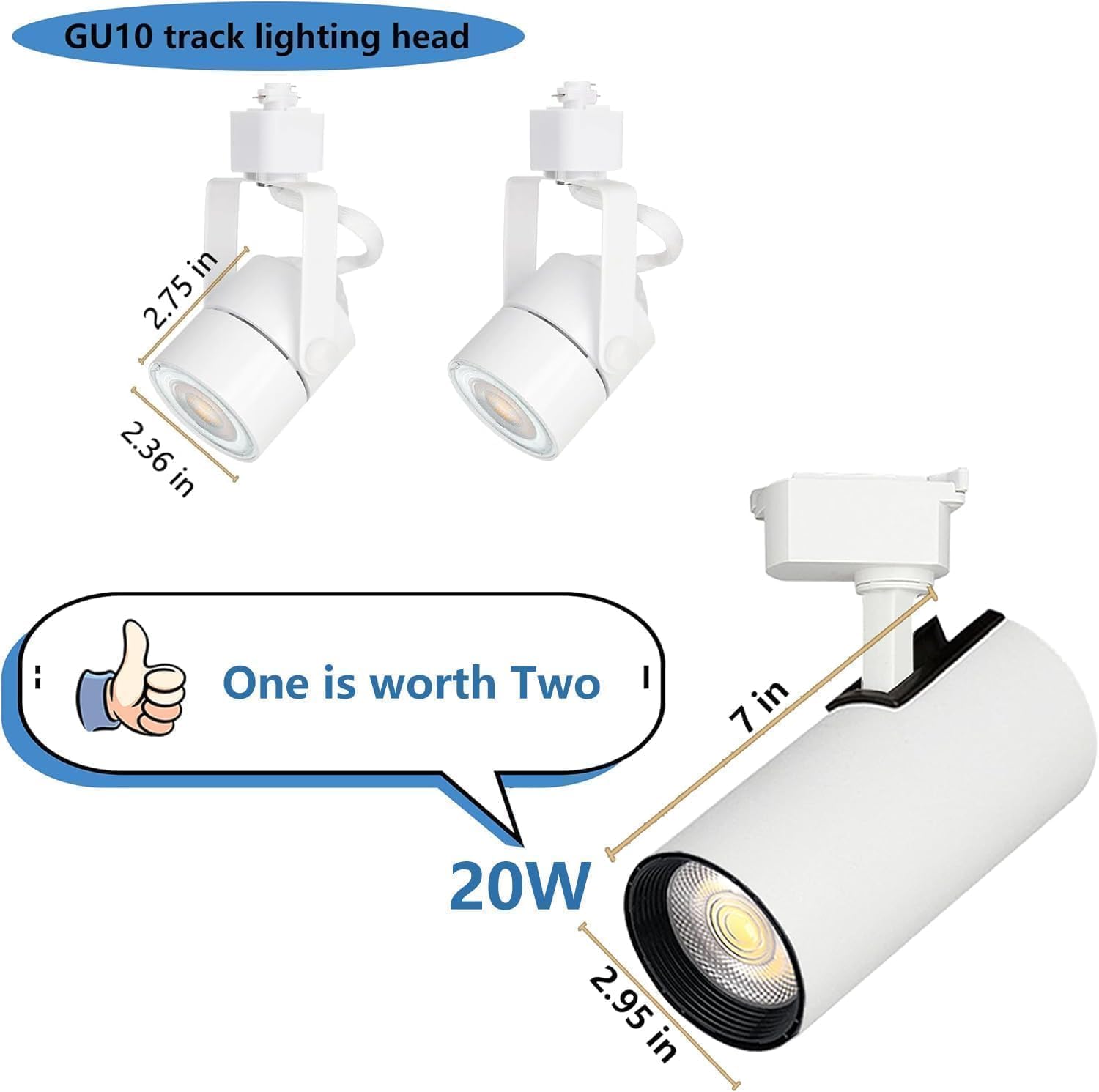 Kit Teste e Binari Illuminati LED 20W 6000K - immagine 4