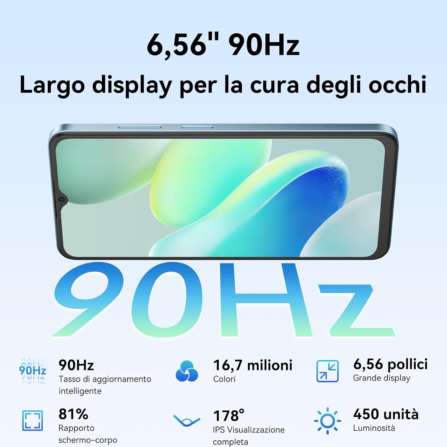 Oscal Flat 2 18GB+256GB Smartphone Android 15 - immagine 3