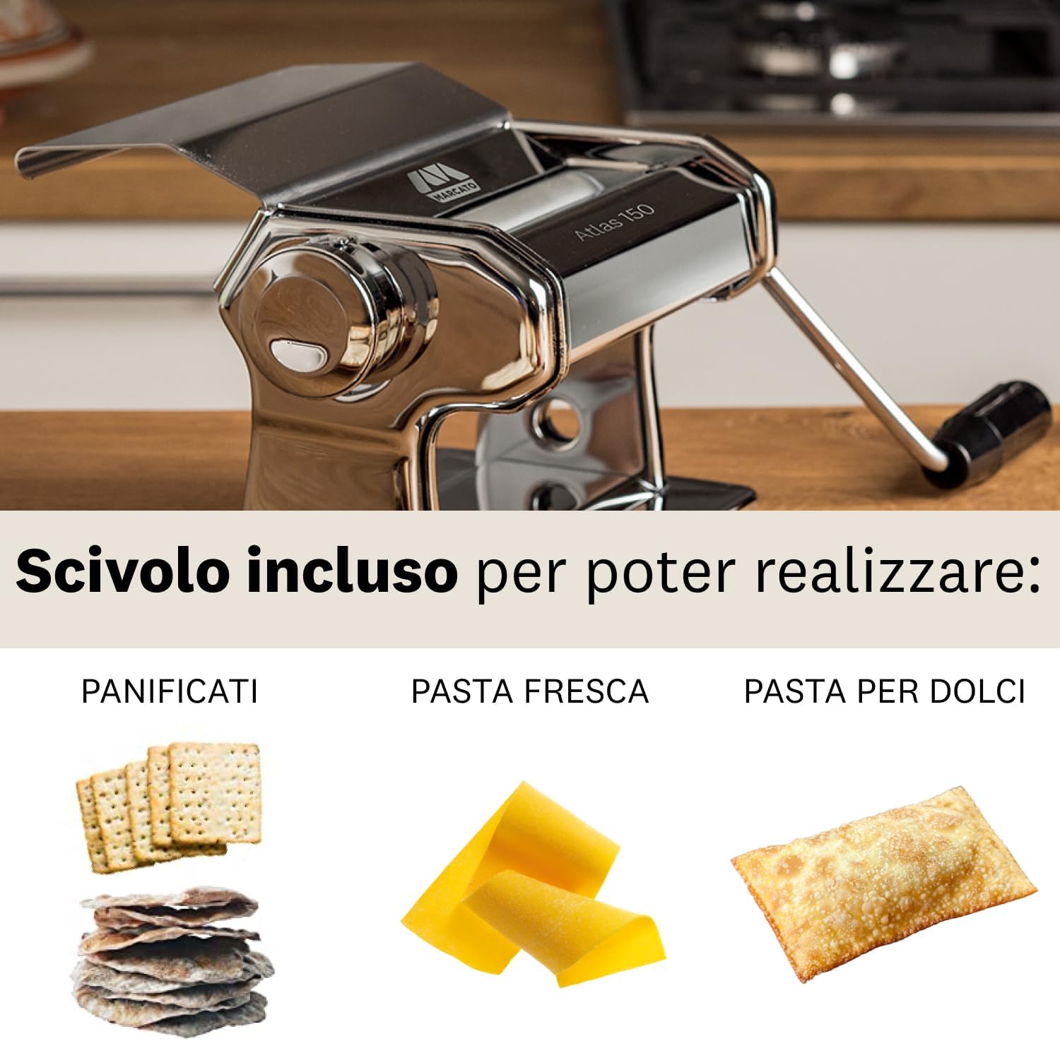 Marcato Macchina per la Pasta Atlas 150 Slide - immagine 3