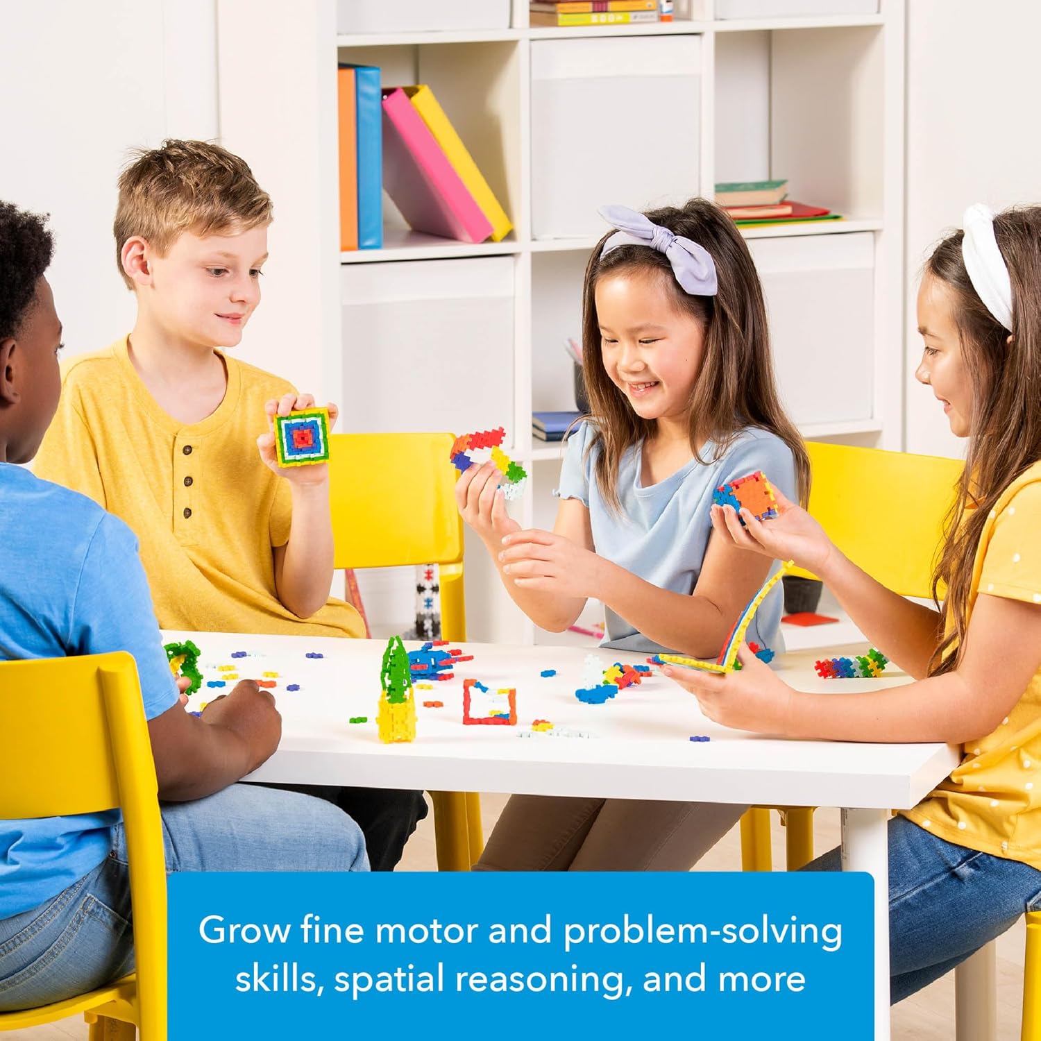 Plus-Plus PP32571 - Plus-Plus Mini Basic 600, Modelli/Colori Assortiti, 1 Pezzo - immagine 4