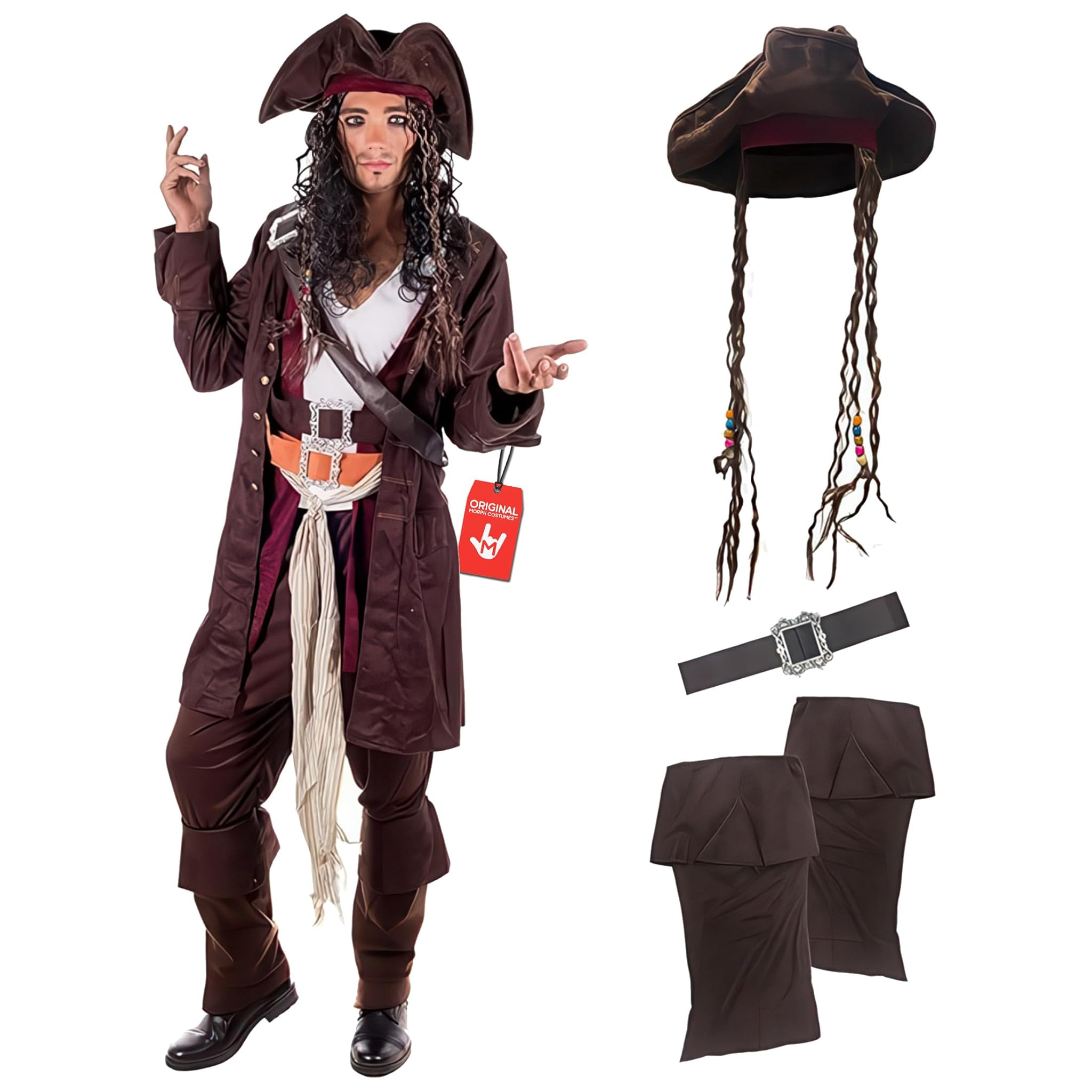 Fun Shack Costume Pirata Uomo - Vestito Carnevale Halloween