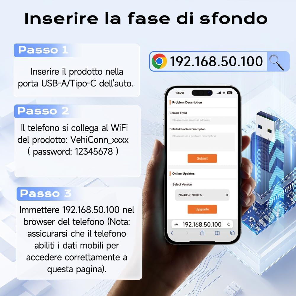 Carlinkit Mini Adattatore Wireless CarPlay & Android Auto - immagine 6