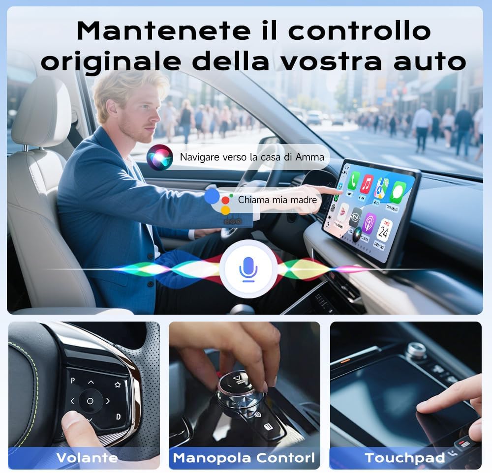 Carlinkit Mini Adattatore Wireless CarPlay & Android Auto - immagine 7