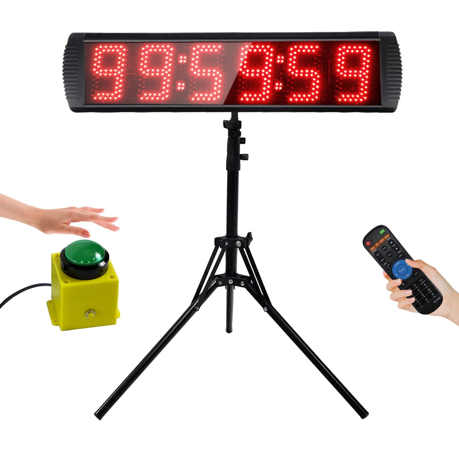 Yz Orologio da Parete Digitale con Telecomando