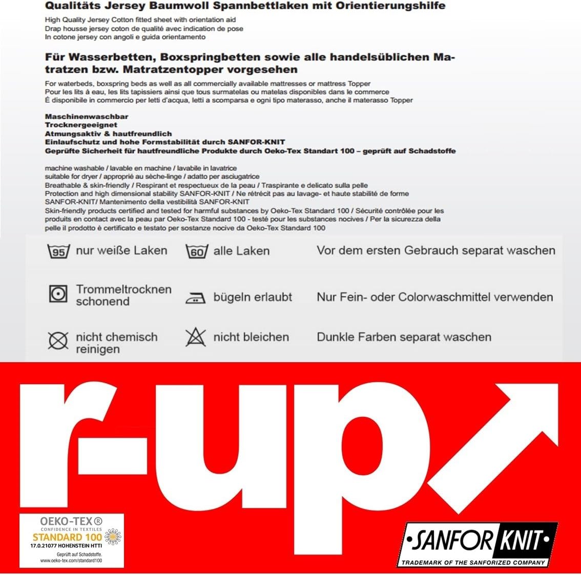 r-up Lenzuolo con Angoli in Cotone ed Elastan - immagine 5