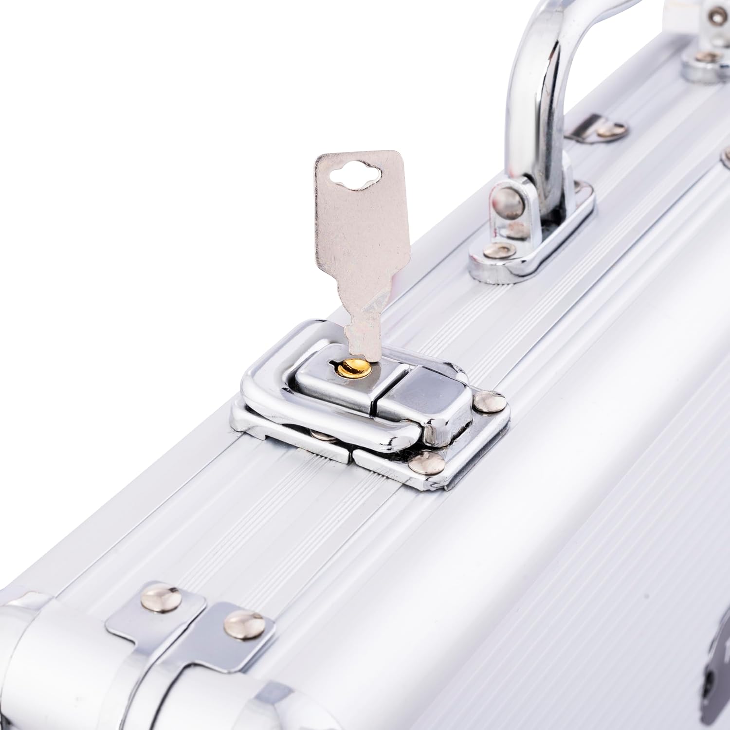 Engelhart Set da Poker - Valigetta Metallo Argentato - immagine 8