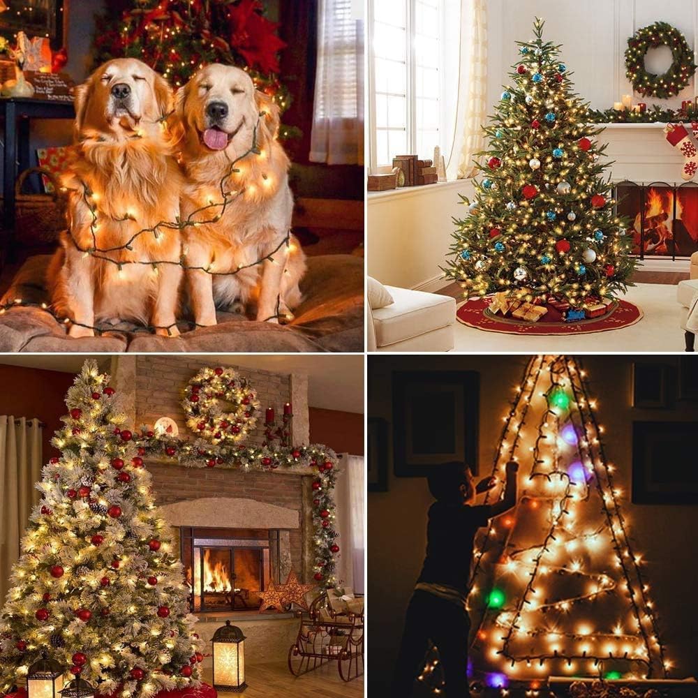 Avoalre Luci di Natale 2000 LEDs 50M Bianco Caldo - immagine 2