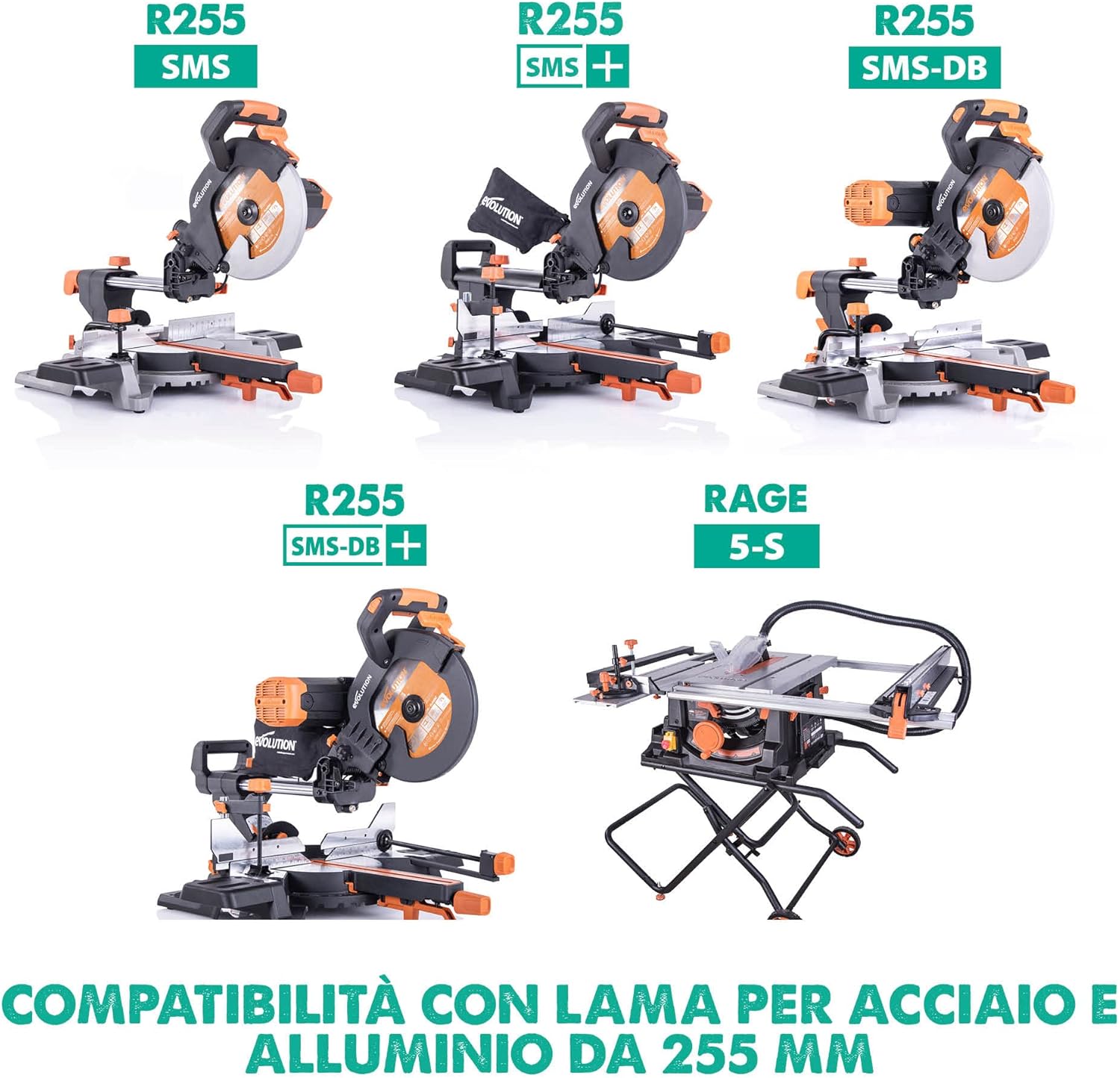 Evolution A255TCT-80MS - Lama 255mm per Alluminio - immagine 3