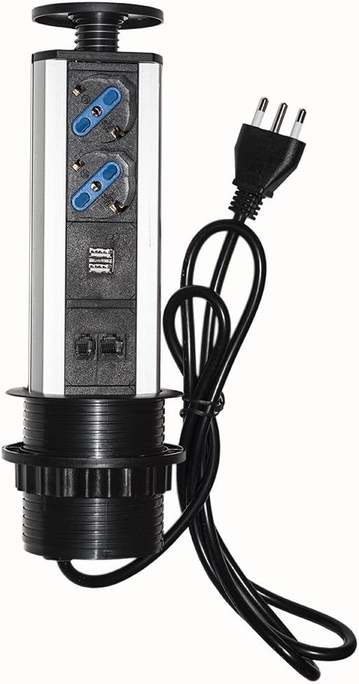 Link LKMPT02 Multipresa da Tavolo a Scomparsa - immagine 1