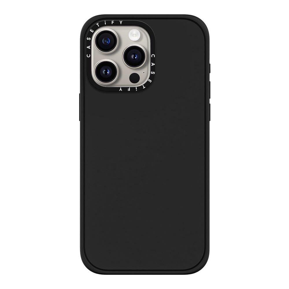 Casetify Impact - Custodia iPhone 15 Pro Max, Nero Opaco