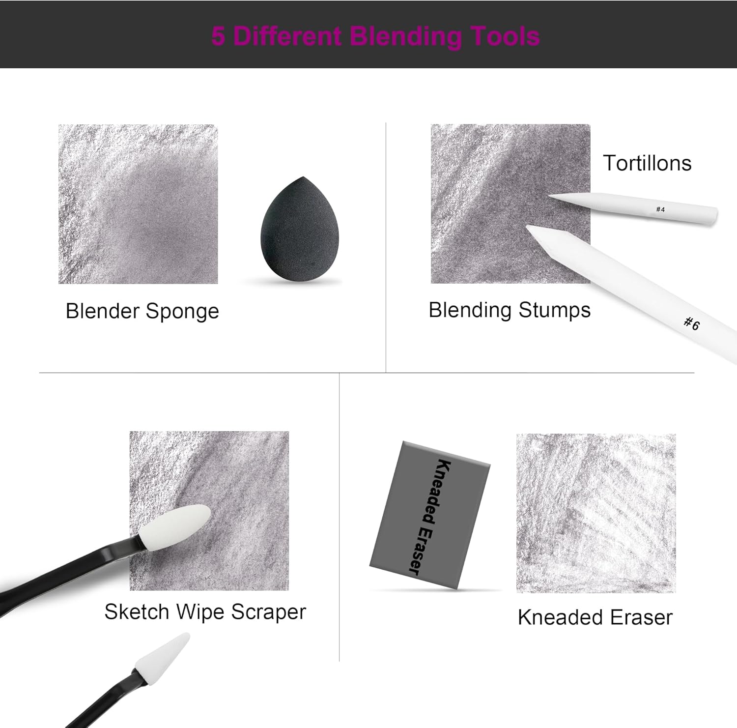 Hiforny Kit da Disegno 126 Pezzi con Album - immagine 6