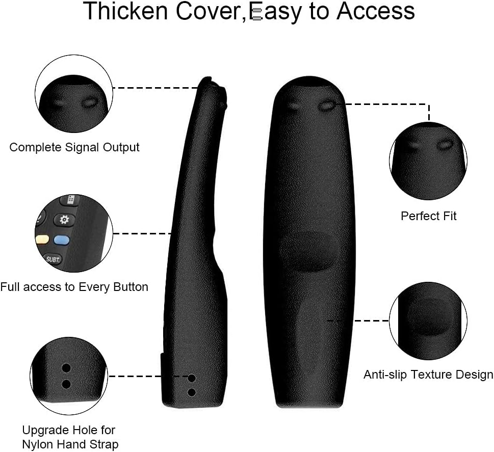 Sikai - Custodia Protettiva Antiurto per LG Magic Remote, Nero - immagine 3