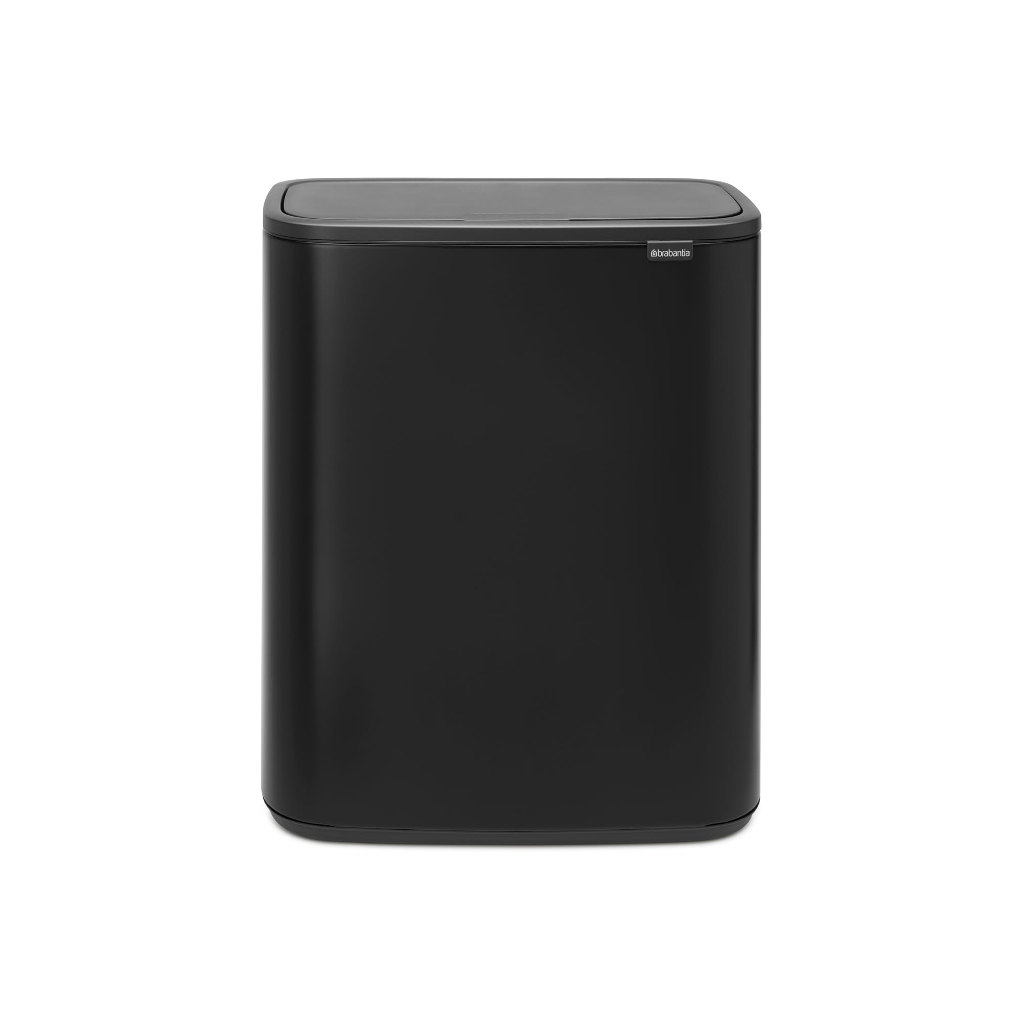 Brabantia Bo Touch Bin Pattumiera, Metallo, Nero Opaco, 60 Litri