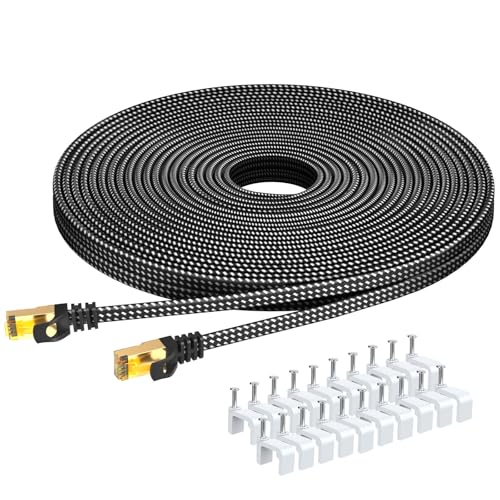 Ariskeen Cavo Ethernet Cat 8 Piatto Intrecciato 10M