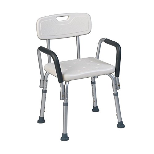 Teqler ® T-135303 Sedia da Doccia Regolabile 38-45 cm