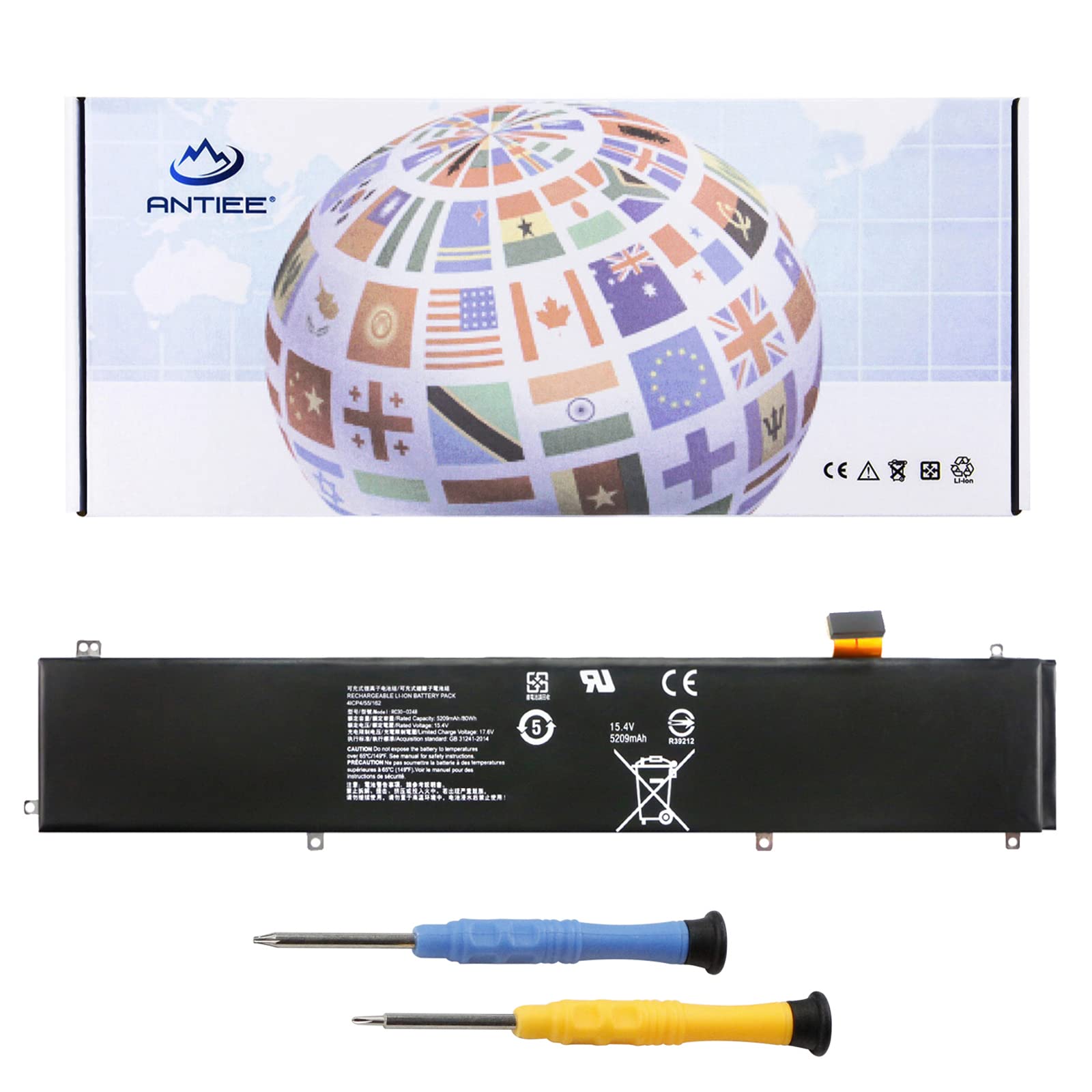 Antiee Batteria Laptop RC30-0248 15.4V 80Wh