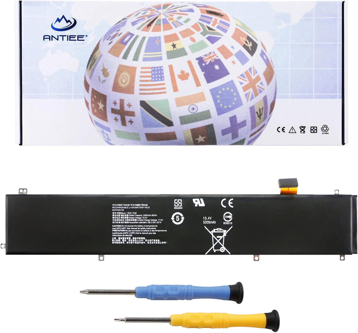 Antiee Batteria Laptop RC30-0248 15.4V 80Wh - immagine 1