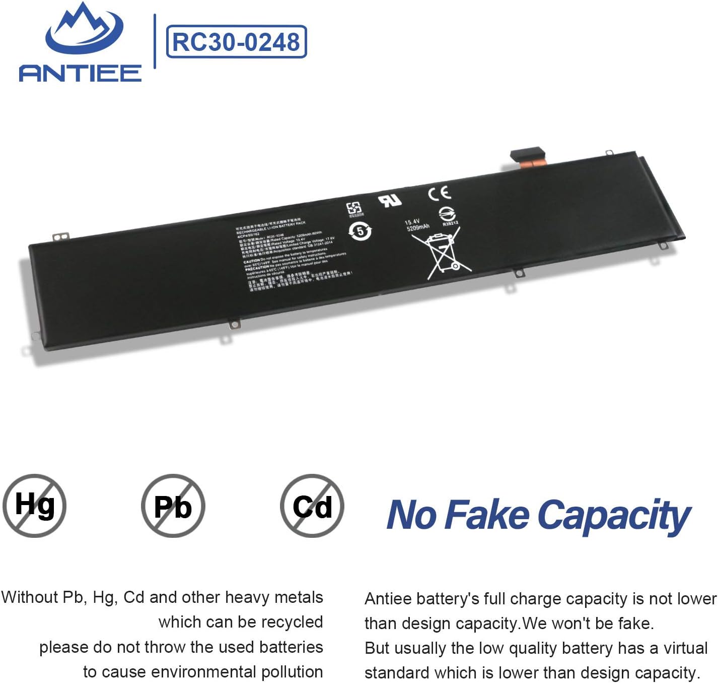 Antiee Batteria Laptop RC30-0248 15.4V 80Wh - immagine 4