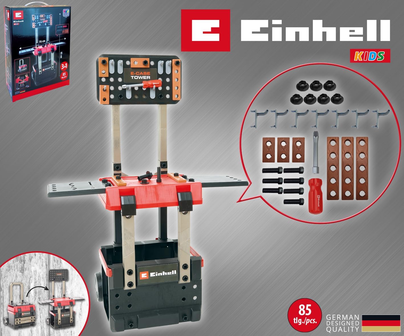 Happy People- Einhell E-Case Banco da Lavoro, 41789 - immagine 6