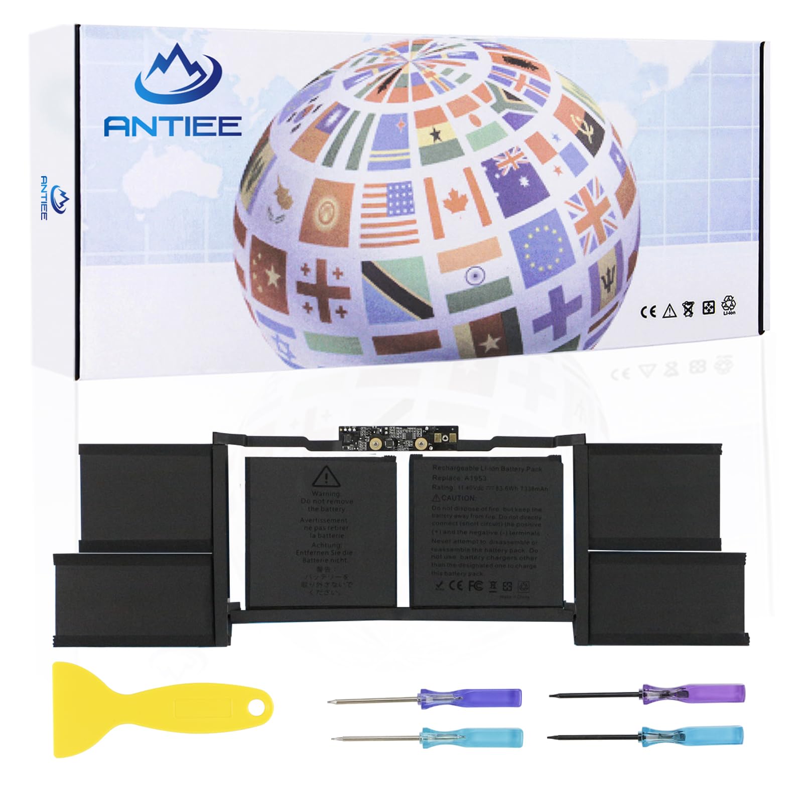 Antiee A1953 - Batteria Laptop per MacBook Pro 15" A1990