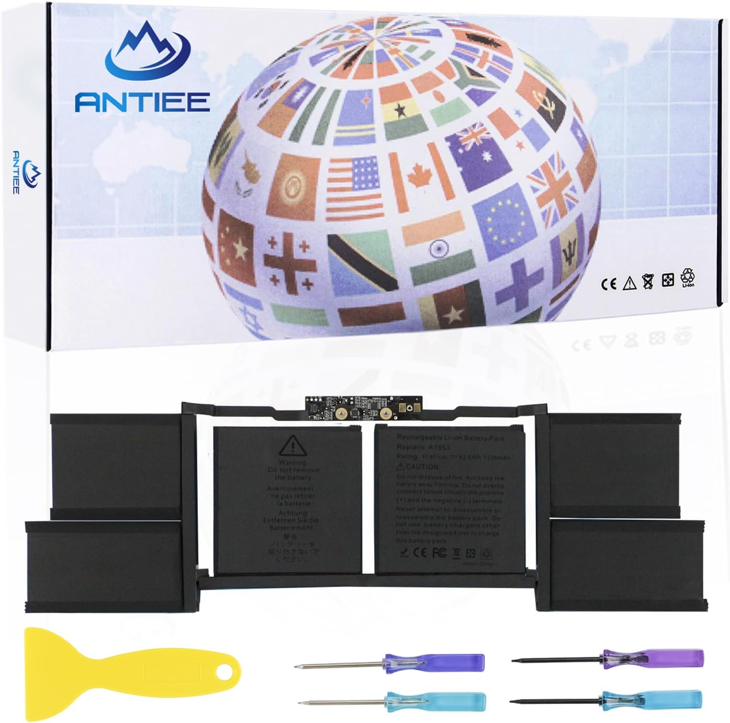 Antiee A1953 - Batteria Laptop per MacBook Pro 15" A1990 - immagine 1