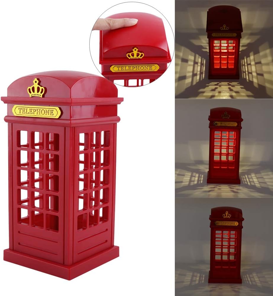 Lampada da Notte LED Touch Sensor - London Telephone Booth - immagine 4
