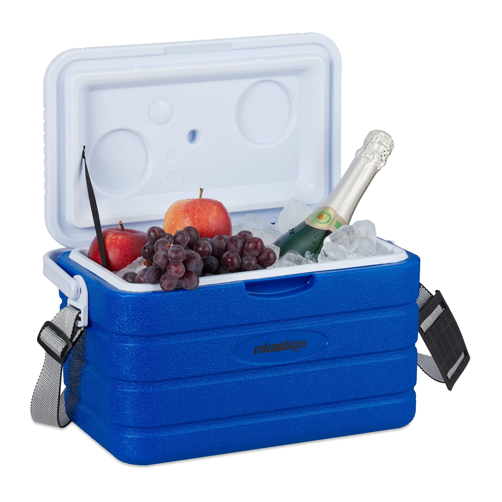 Relaxdays Frigo Portatile 10L da Viaggio, Blu