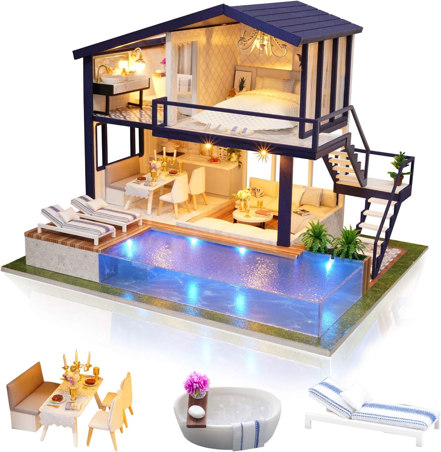 Cuteefun Casa in Miniatura da Costruire Adulto Fai da Te - immagine 1