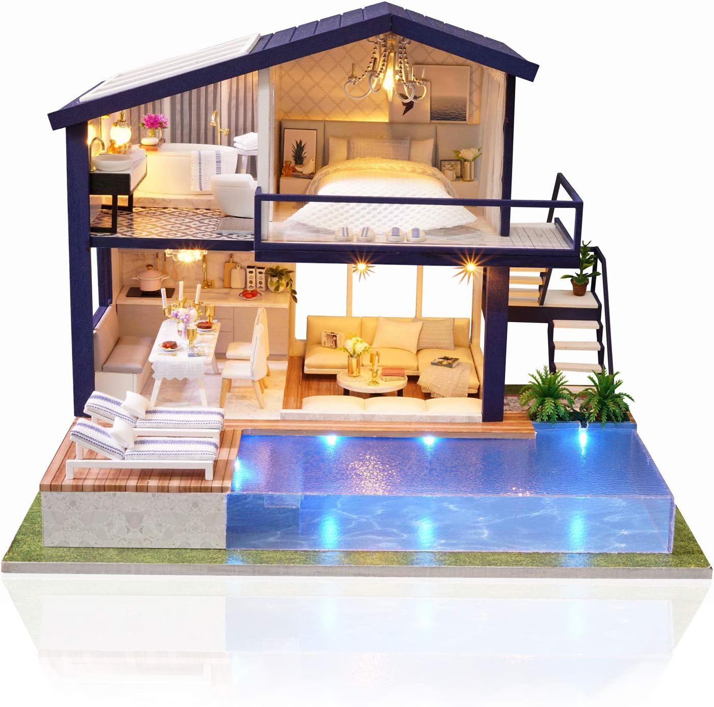 Cuteefun Casa in Miniatura da Costruire Adulto Fai da Te - immagine 2