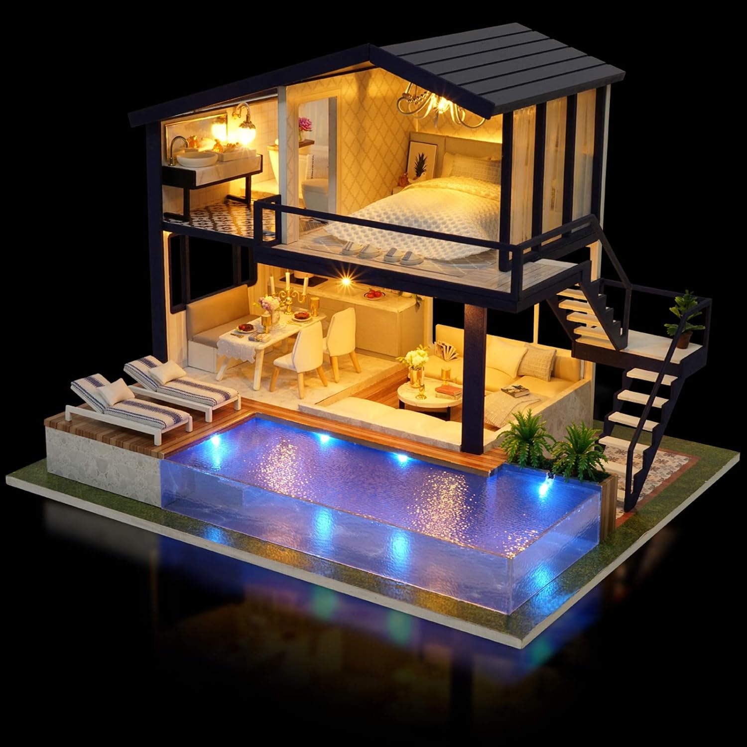 Cuteefun Casa in Miniatura da Costruire Adulto Fai da Te - immagine 6