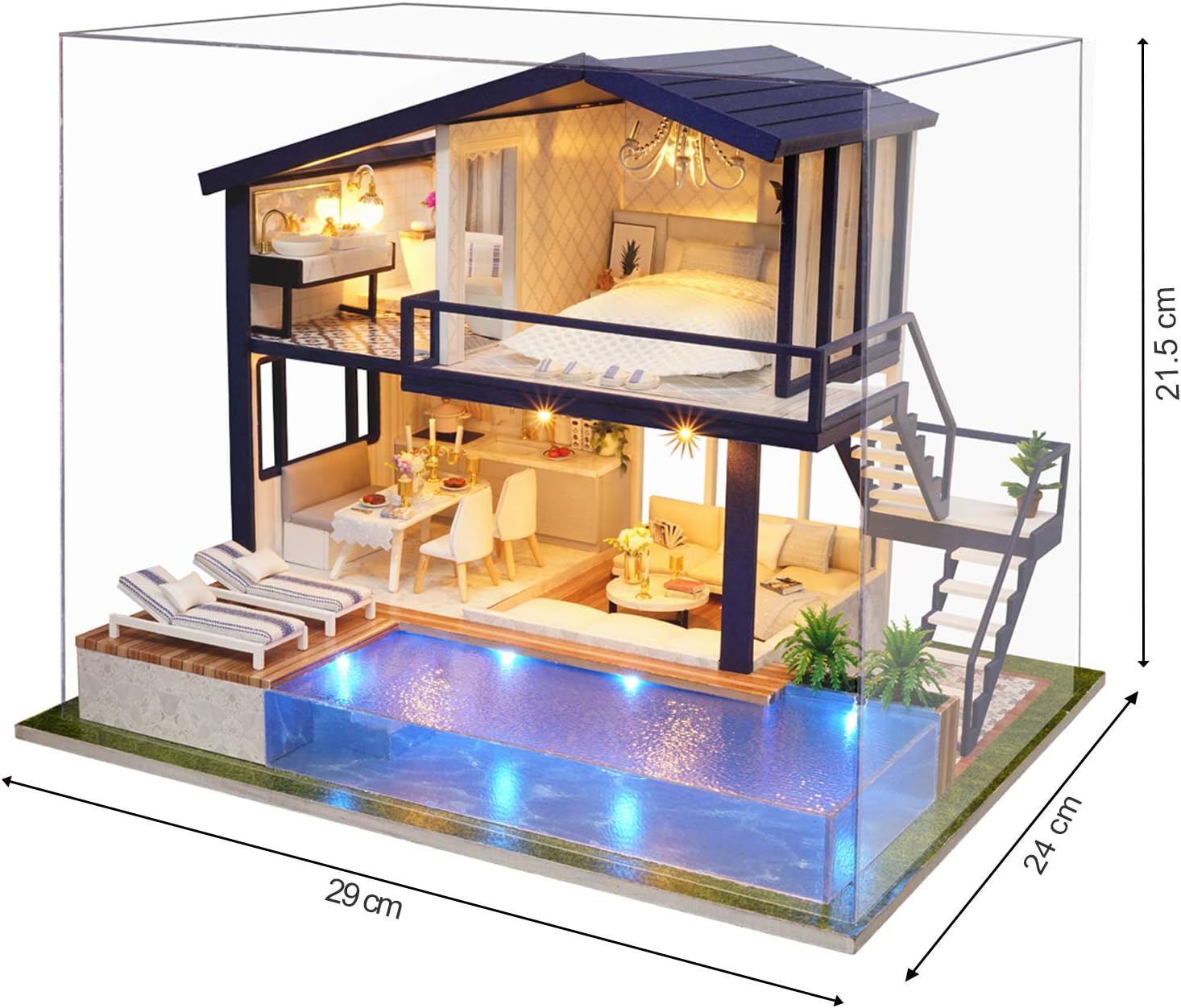 Cuteefun Casa in Miniatura da Costruire Adulto Fai da Te - immagine 7