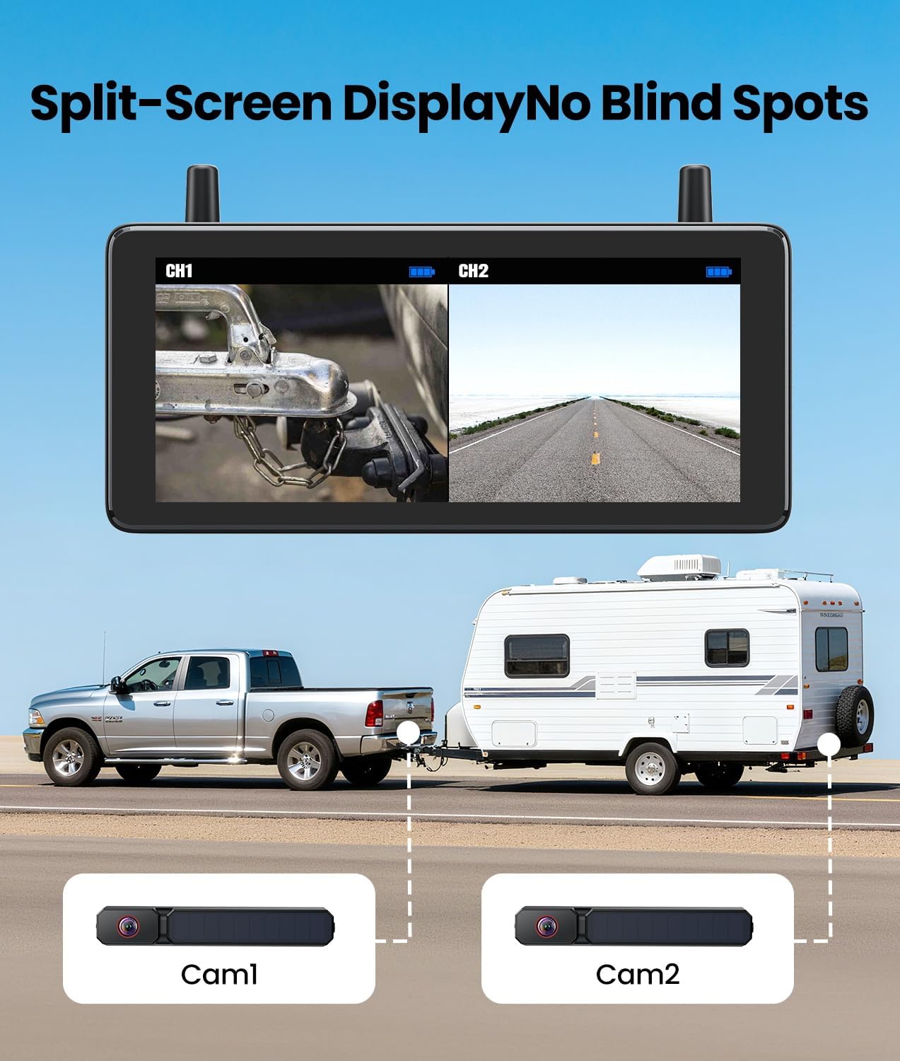 Auto-vox Kit Telecamera di Retromarcia Solare Wireless - immagine 2