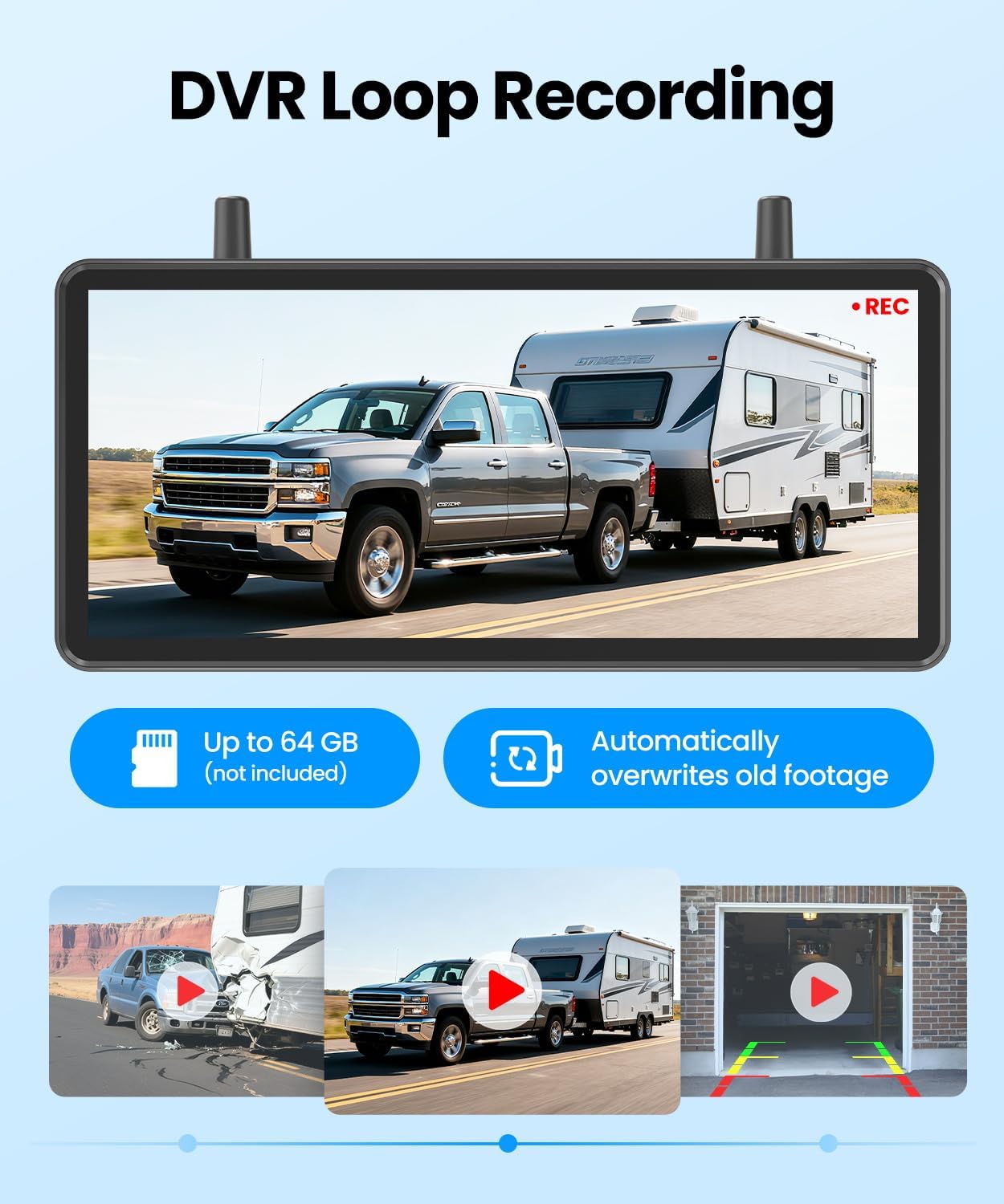 Auto-vox Kit Telecamera di Retromarcia Solare Wireless - immagine 6