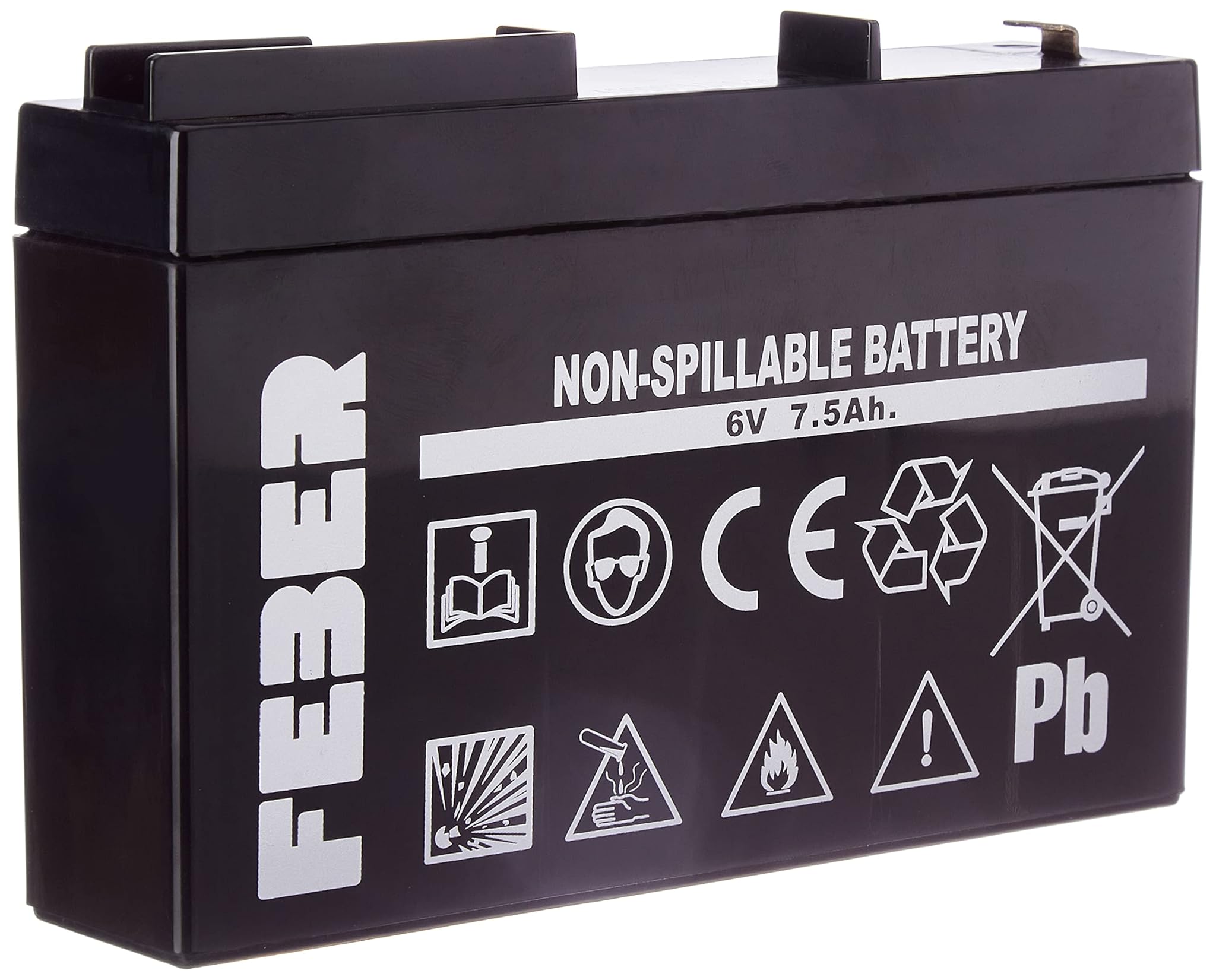 FEBER Famosa 800004279 Batteria, 6 V/7.5 Ah