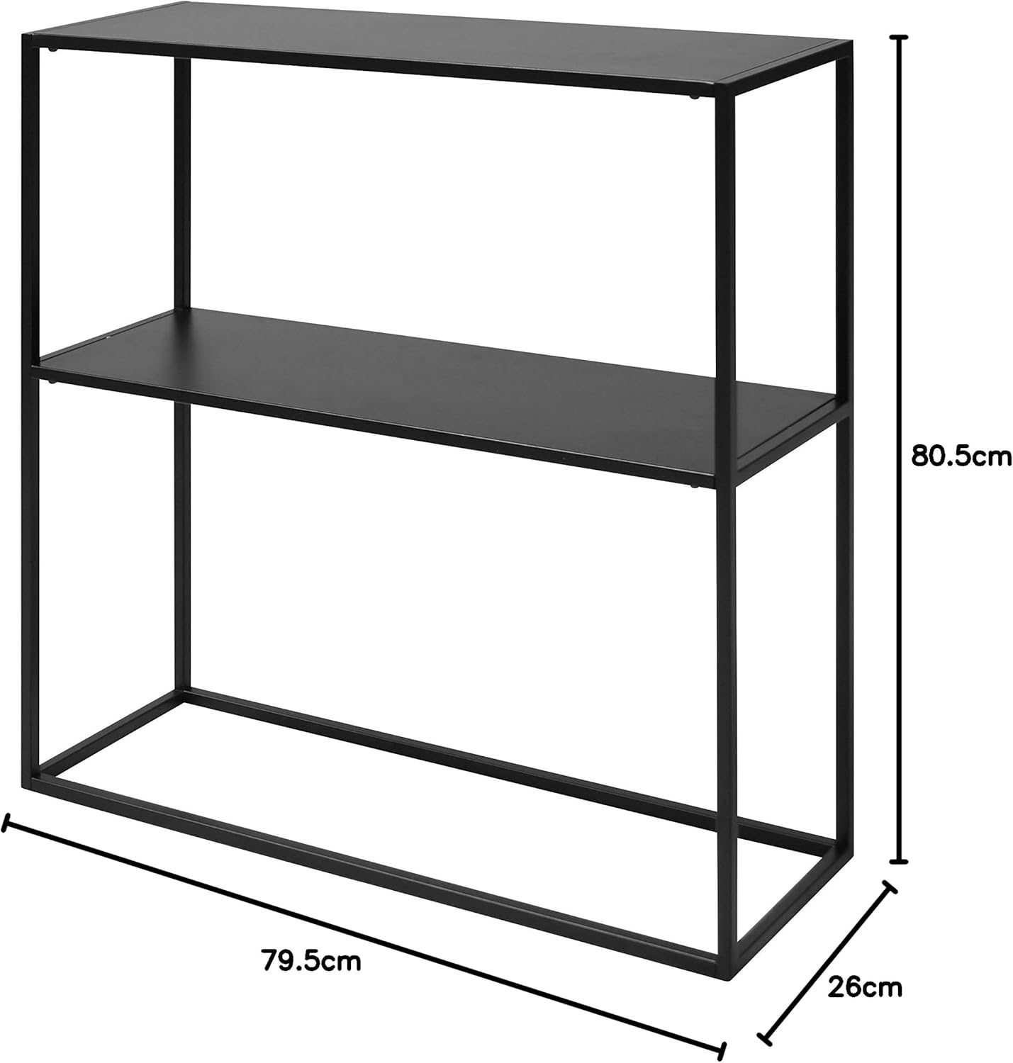 Ac Design Furniture Nino Tavolo Consolle Nero - immagine 3