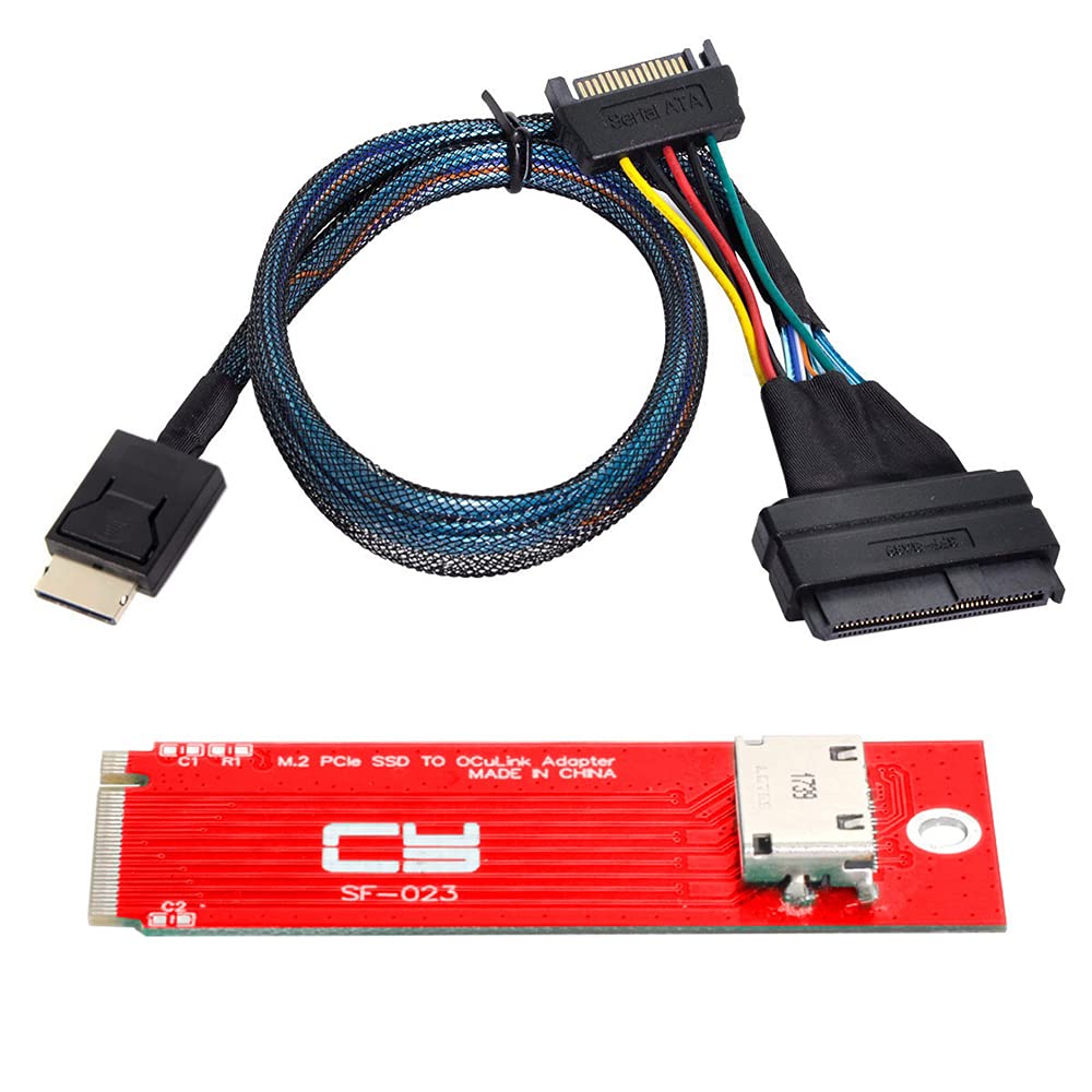Nfhk Cavo U.2 SFF-8639 e Adattatore PCI-E 3.0 M.2 a Oculink