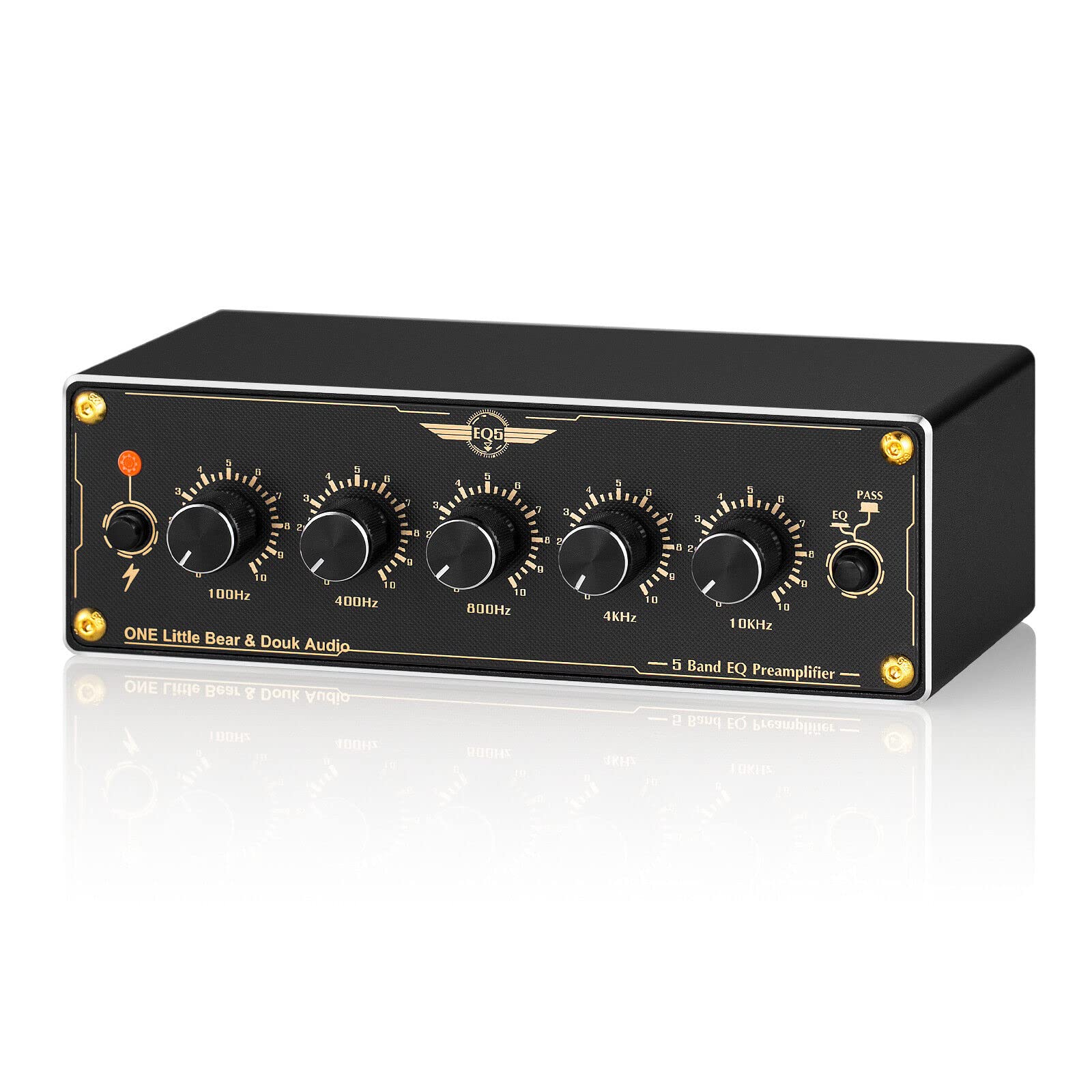 Douk Audio EQ5 Mini - Equalizzatore Preamp Stereo 5 Bande