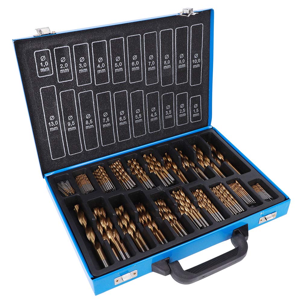 Set Punte Elicoidali in Titanio HSS, 202pz 1-13mm