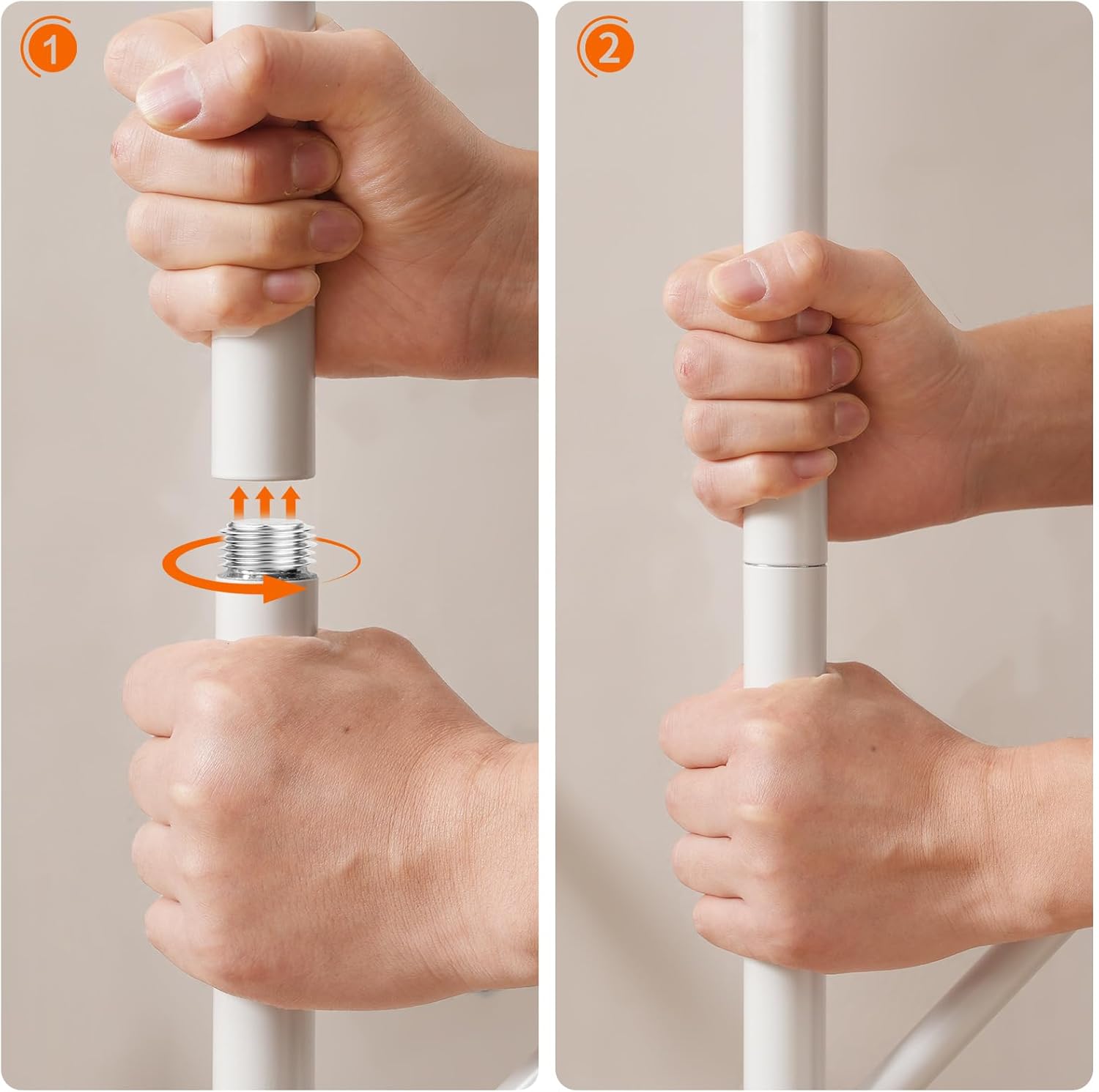 Hoobro Appendiabiti da Ingresso con 8 Ganci, Bianco - immagine 7