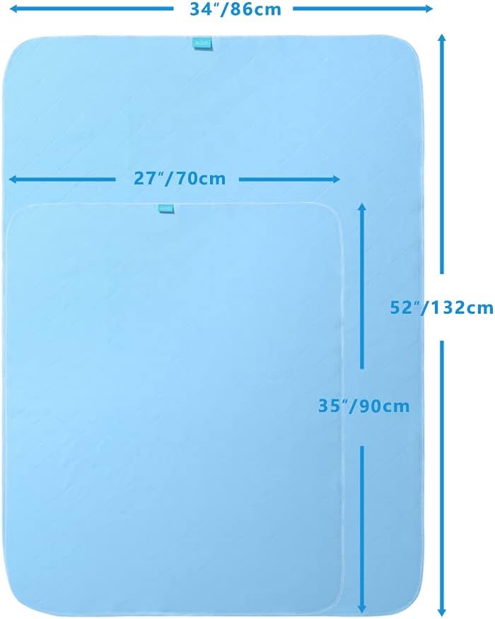 Beedsooth Traversa Impermeabile Lavabile, Blu 70x90cm - immagine 2