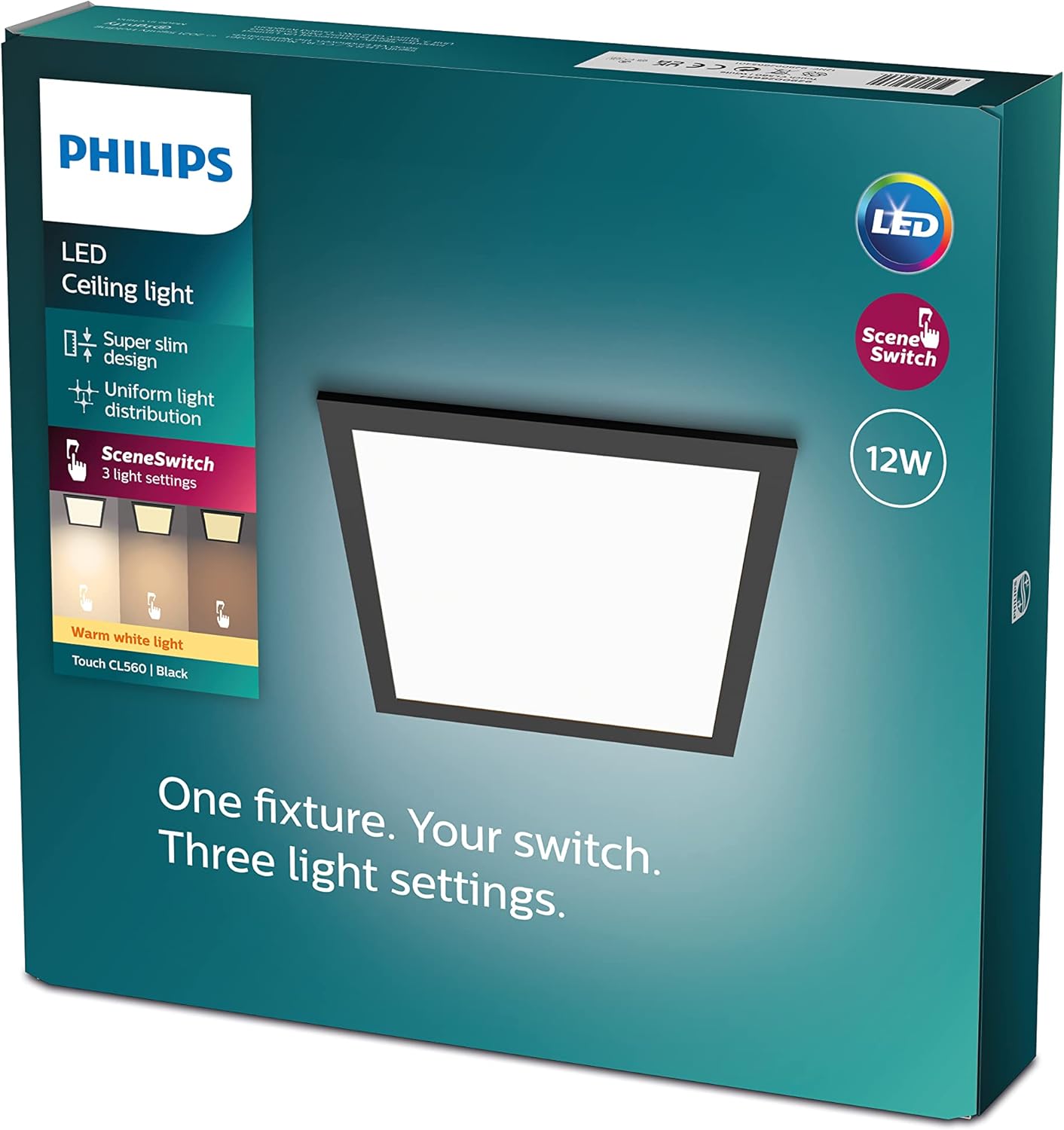 Philips LED Panel Square Plafoniera SceneSwitch 12W - immagine 3