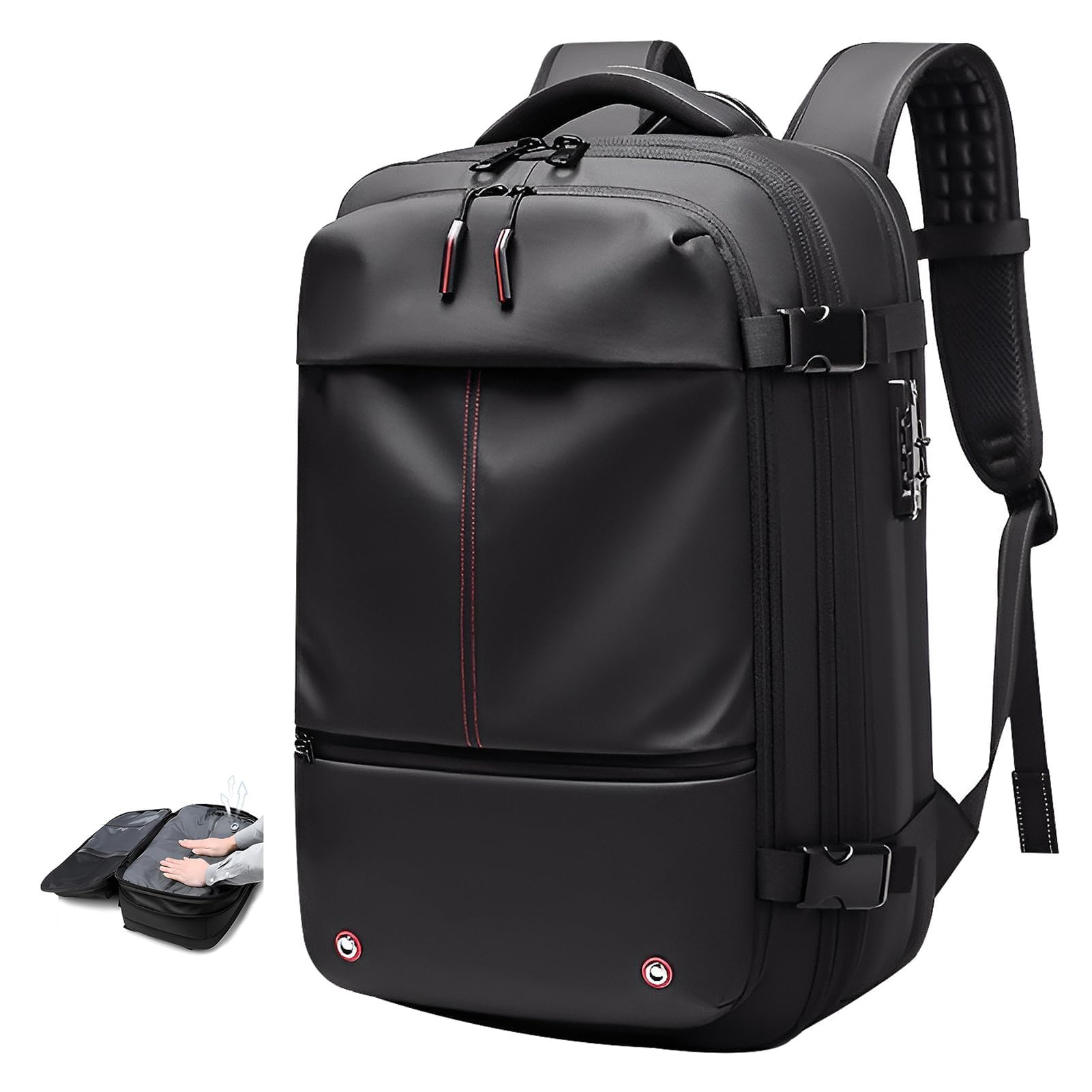 Bewinner Airback - Zaino Espandibile con Compressione Sottovuoto