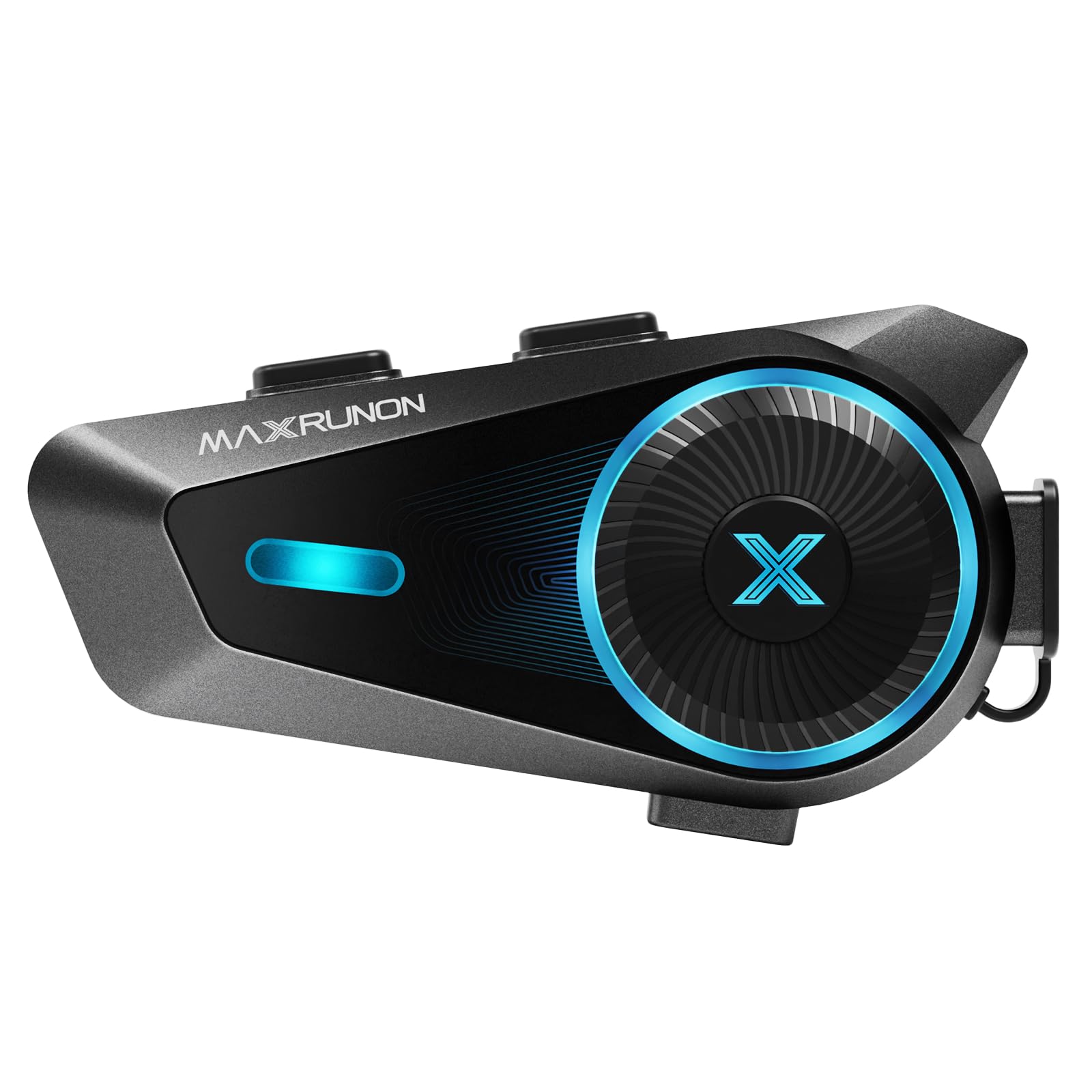 Maxrunon Interfono Moto Bluetooth 5.4 per 4 Piloti