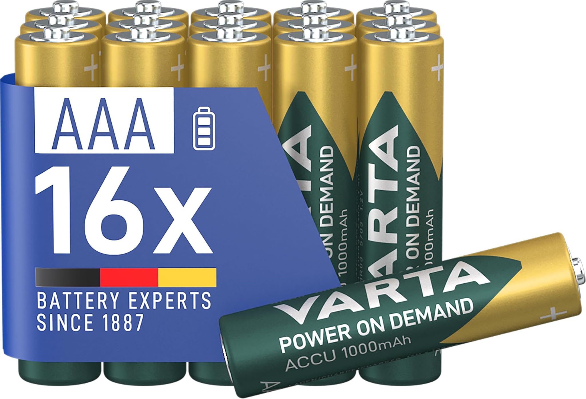 Varta Pile AAA Ricaricabili 1000 mAh Ni-MH (16 pezzi)