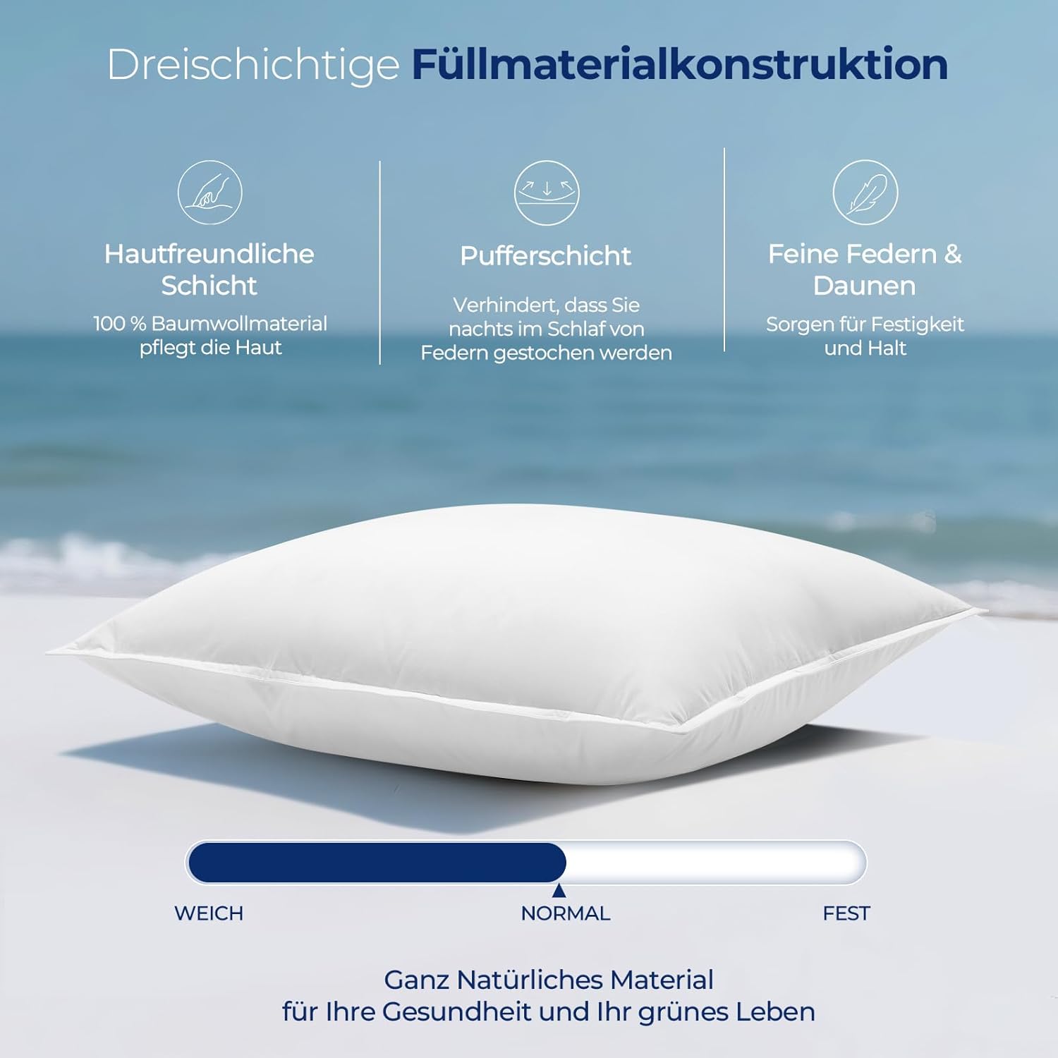 Homyrium Cuscini in Piuma 60x60cm (Set da 2) - immagine 3