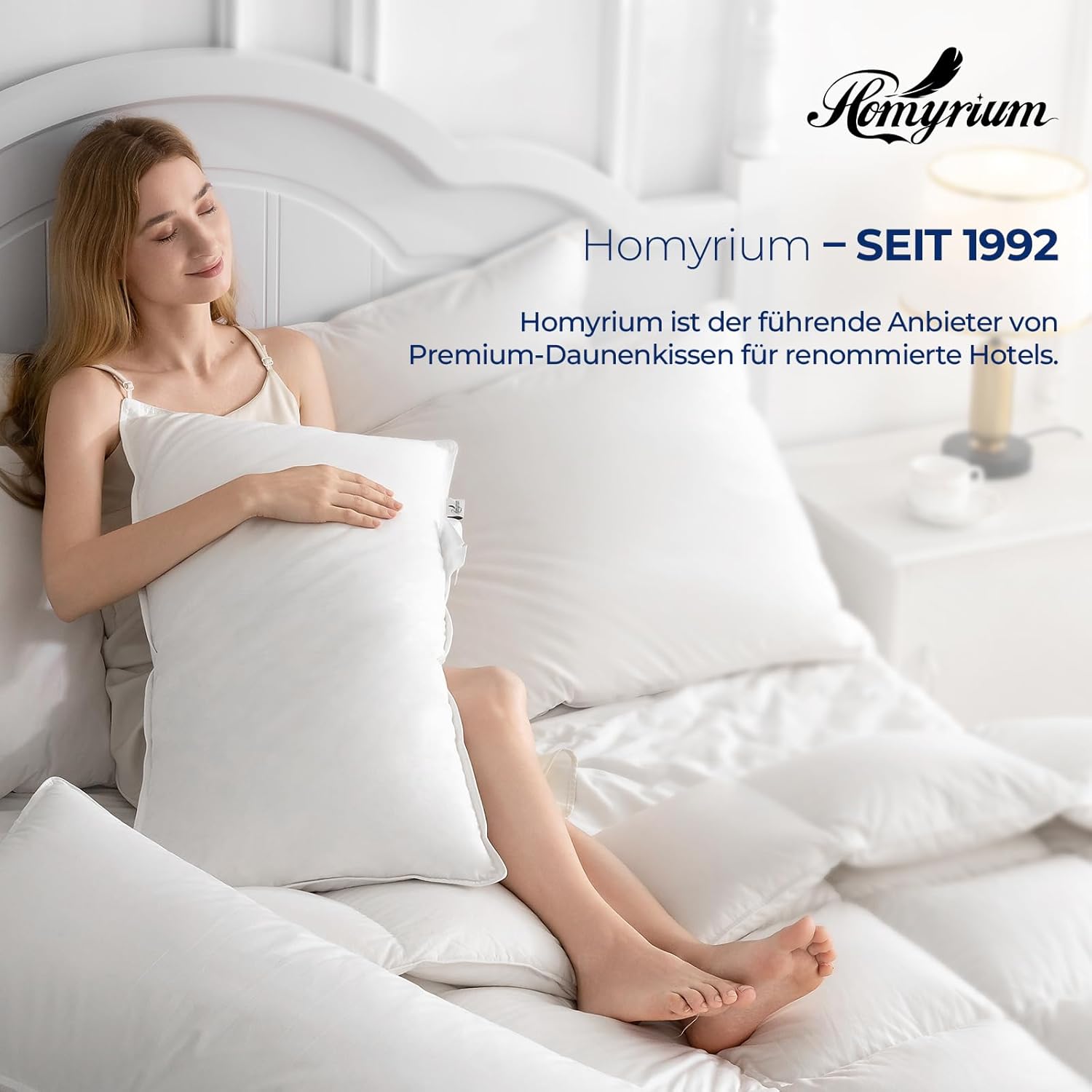 Homyrium Cuscini in Piuma 60x60cm (Set da 2) - immagine 5