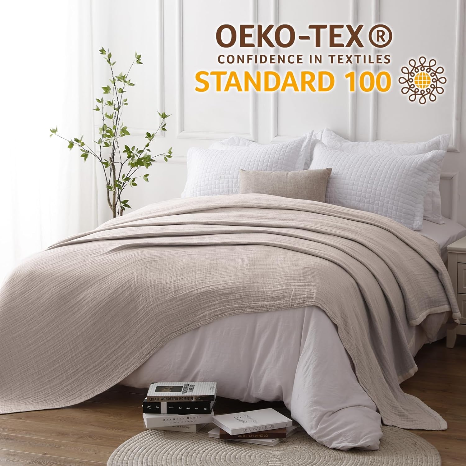 Se Softexly Coperta Morbida di Cotone 230 x 260 cm - immagine 2